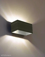 Biała lampa ścienna - kinkiet kubik, do salonu, kuchni (1x G9) Lampex (Quado Deluxe) 691/KB BIA