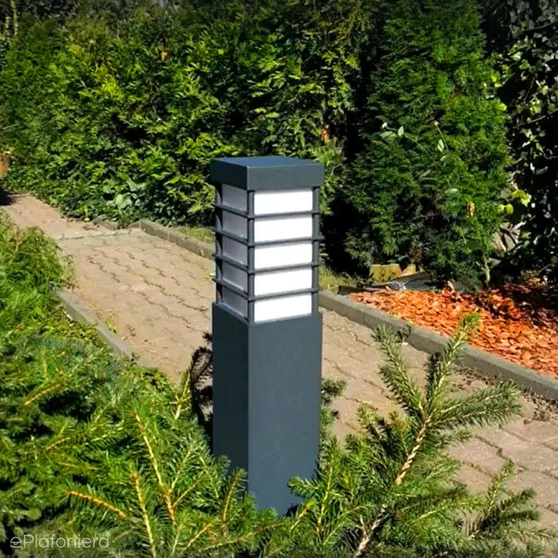 Zewnętrzna lampa ogrodowa stojąca - słupek 30/55/80 (10x10cm, 1xE27) Radex (Meriva)