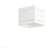 Biały, nowoczesny kinkiet - kubik, do salonu sypialni (1x G9) Lampex (Mark) 700/1 BIA - ePlafoniera