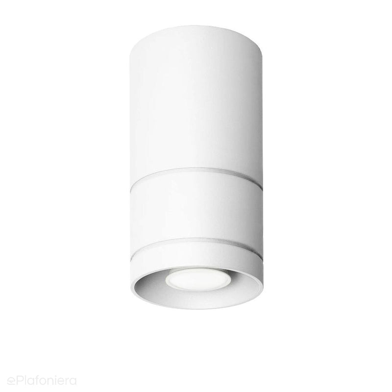 Biała lampa sufitowa, tuba do salonu sypialni (20cm, 1x GU10) Lampex (Diego) 752/20 BIA