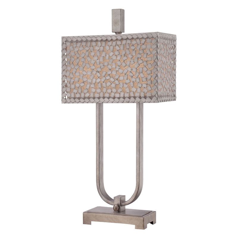 Dekoracyjna lampa stołowa (wys.74cm) stojąca do salonu sypialni (2xE27) Quoizel (Confetti)