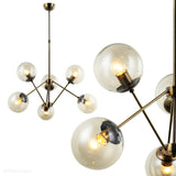 Metalowa lampa modna - wisząca (6 kloszy) do salonu, Lucea 80357-02-P06-AB RONNA