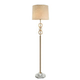 Lampa podłogowa glamour do salonu sypialni (złota, 168cm) Lucea 80366-03-FL1-SW BALLAS