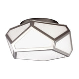 Lampa sufitowa - diament 32cm (akryl, nikiel) plafon do salonu sypialni (1xE27) Feiss (Diamond)