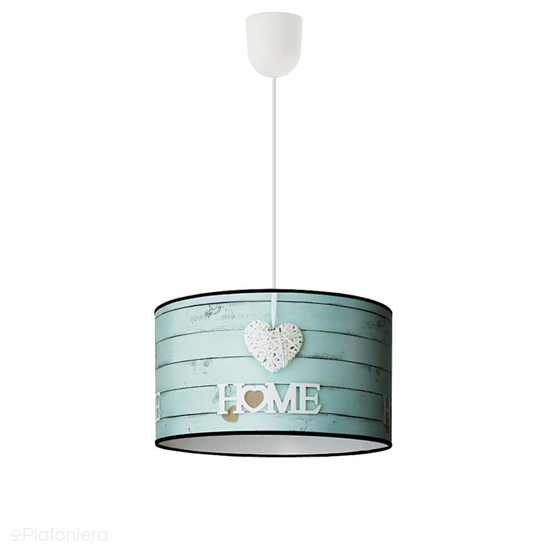 Abażur PCV 35cm - home, lampa wisząca do pokoju dziecka (1x E27) Lampex (Sweet) 918/A