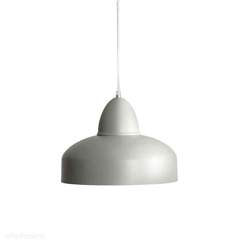 Nowoczesna lampa do jadalni nad stół, szara metalowa, Como Grey (Aldex)
