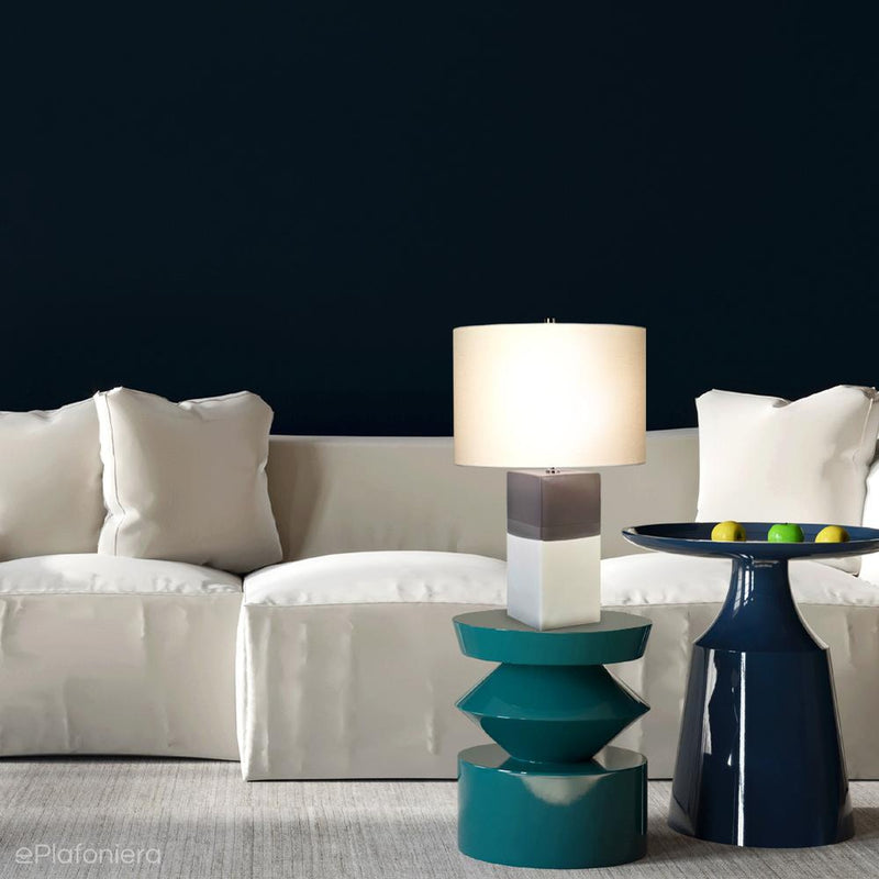 Lampa stojąca Alba (ceramika ręcznie robiona) do sypialni / salonu - Elstead, 60 cm (1xE27)