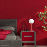 Lampa stojąca biurkowa, nocna do sypialni, Pinne Red Wine - Aldex