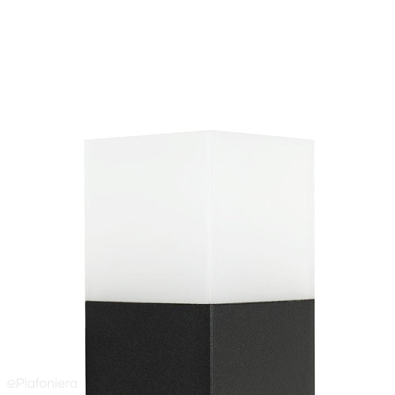 Słupek - lampa ogrodowa stojąca zewnętrzna (grafit/czarny/szary) (40/70/100cm, 1x E27) SU-MA (cube max)