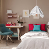 Nowoczesna biała lampa wisząca - duoflex, do salonu, sypialni (1xE27) (Beza 3) Loftlight
