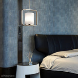 Nikiel, szkło 23x41cm, nowoczesna lampa wisząca do salonu sypialni kuchni (1xE27) Kichler (City Loft)