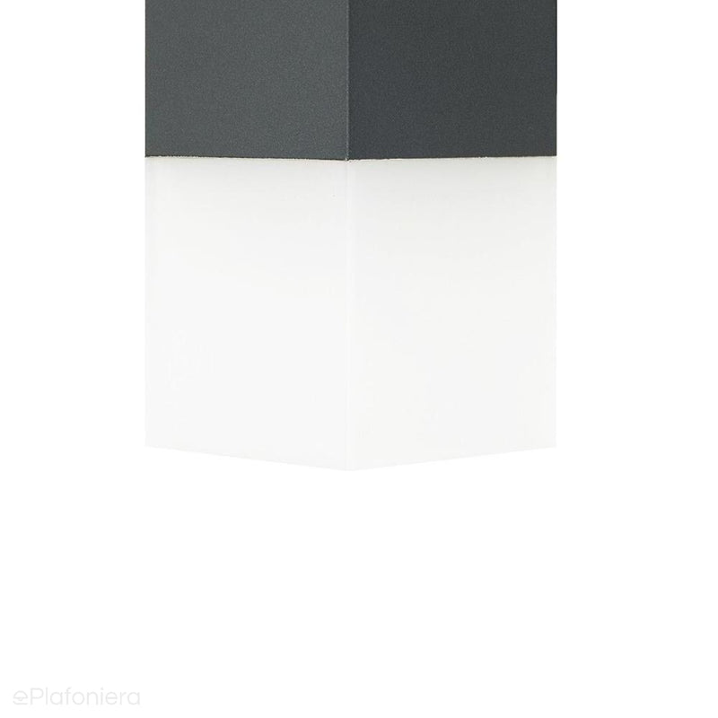 Lampa ogrodowa sufitowa zewnętrzna (grafit/czarny/szary) (22cm 1x E27) SU-MA (cube max)