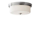 Plafon mleczne szkło - lampa sufitowa 38/33cm do sypialni salonu kuchni (E27) Feiss (Kincaid)