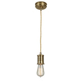 Lampa - wisząca żarówka (mosiądz 1xE27) do sypialni salonu kuchni, Elstead (Douille)