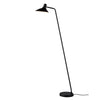Darci | Czarna loftowa lampa podłogowa z ruchomą głowicą i włącznikiem | Design For The People