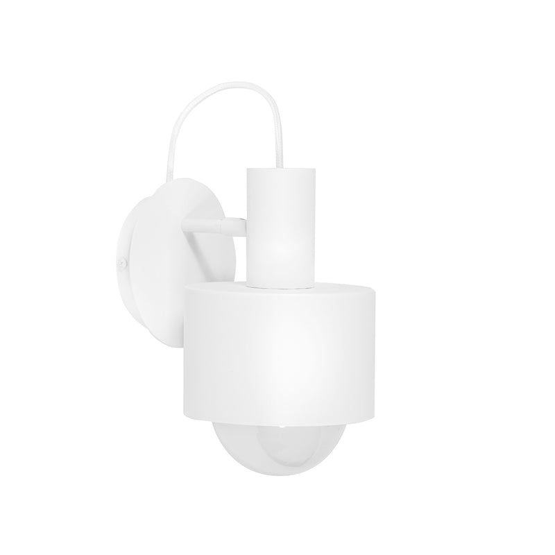 Nowoczesna lampa ścienna Enkel - biały kinkiet, reflektor z regulacją, Ummo