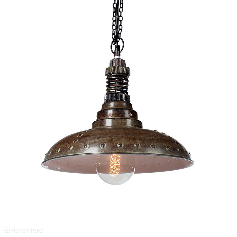 Metalowa industrialna lampa wisząca, loftowa do salonu, kuchni 36cm, Loftlight (Factoria)