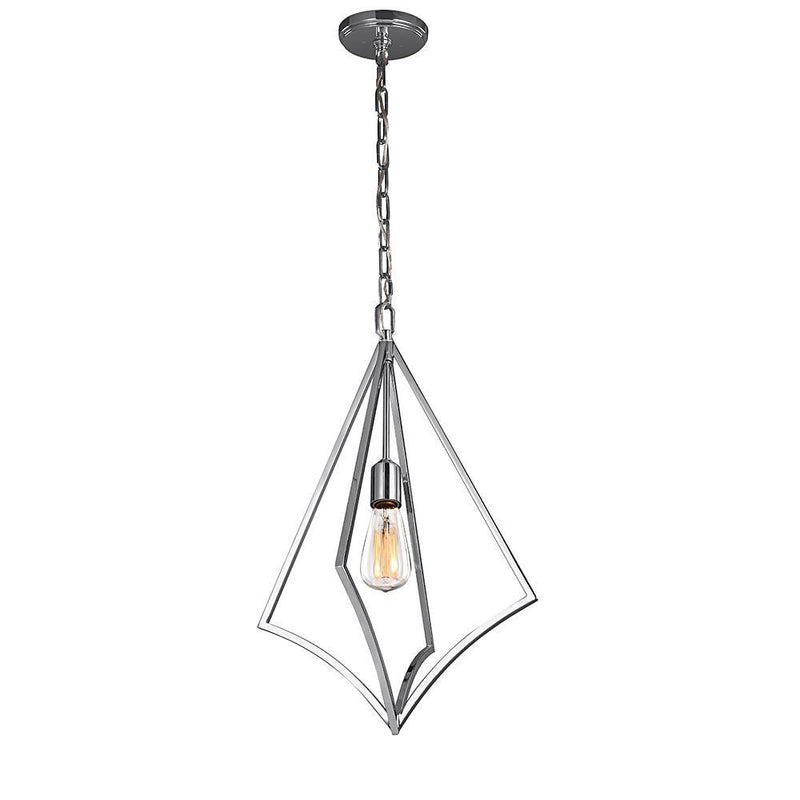 Chromowa lampa wisząca Nico (polerowany chrom) - Feiss, 35x60cm / 1xE27