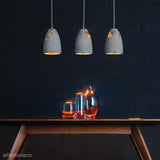Betonowa lampa wisząca - nowoczesna industrialna, do salonu (1xE27) (Febe Volcano 15) Loftlight