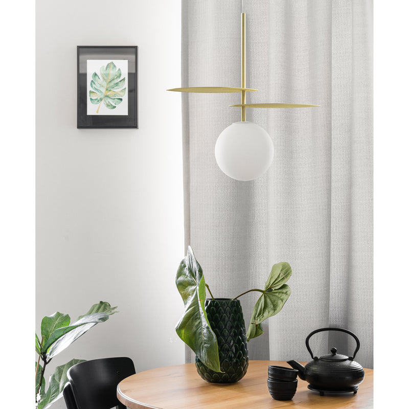 Mosiężna lampa wisząca premium - Fyllo A, lampa do salonu, sypialni, kuchni, łazienki Ummo