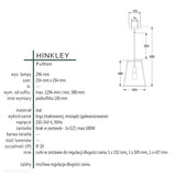 Industrialna / loftowa lampa wisząca Fulton z mosiądzem - Hinkley (metalowa klatka-brąz / 1xE27)