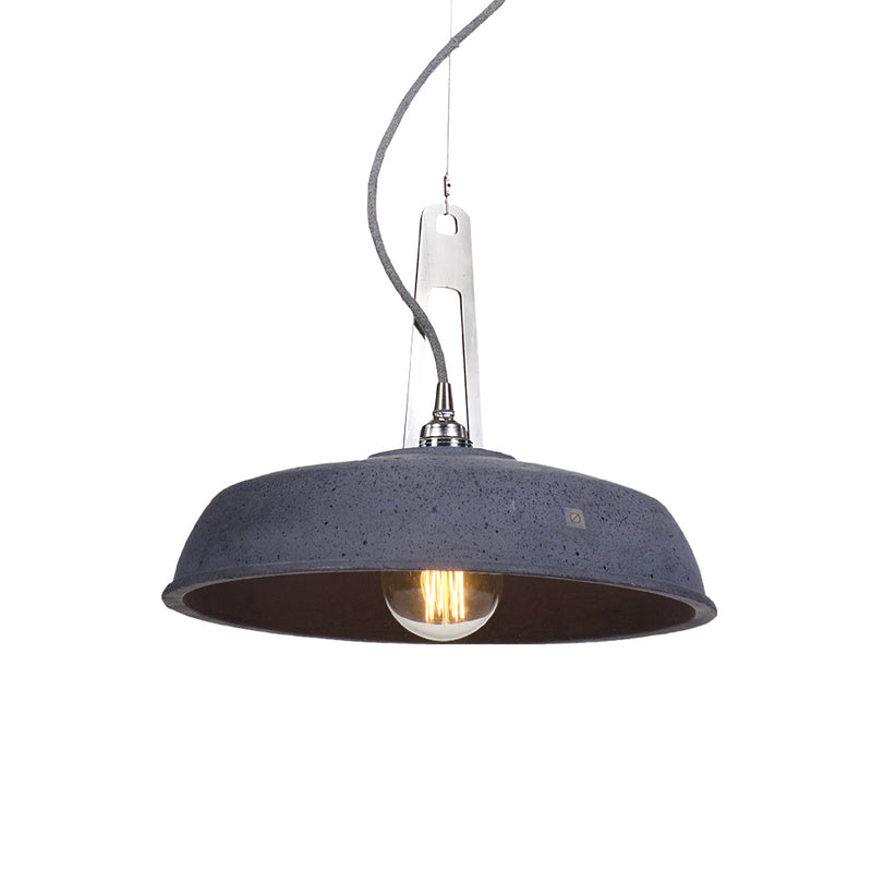 Betonowa lampa wisząca - nowoczesna industrialna, do salonu sypialni (1xE27) (Industriola) Loftlight