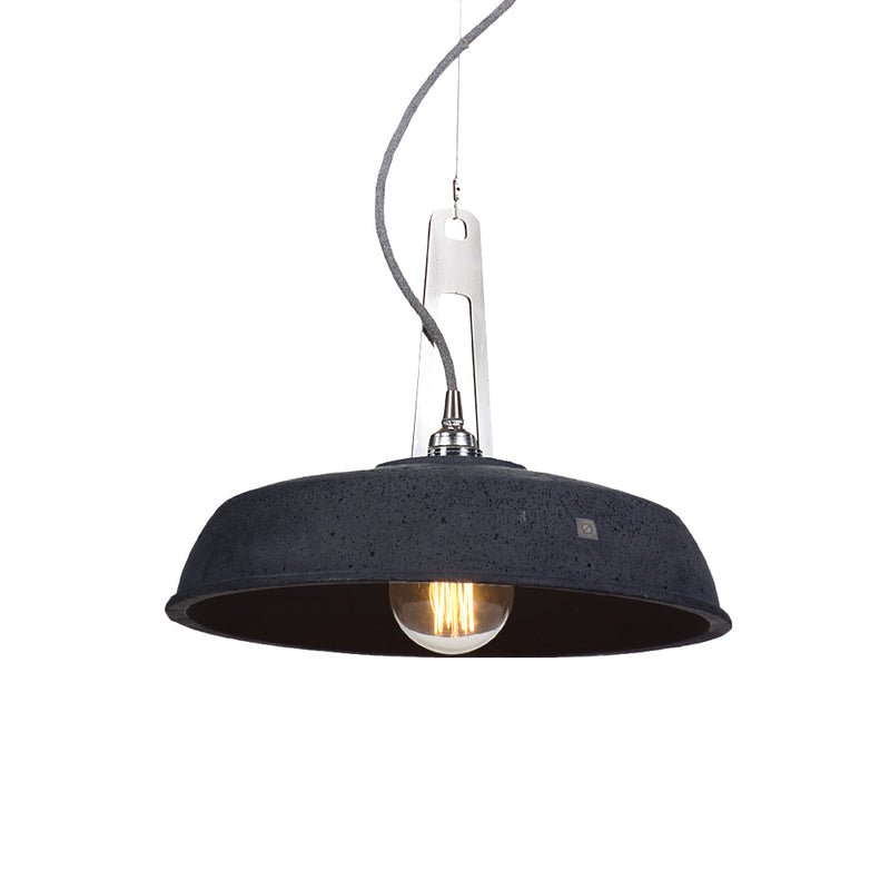 Betonowa lampa wisząca - nowoczesna industrialna, do salonu sypialni (1xE27) (Industriola) Loftlight