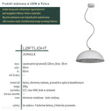 Betonowa lampa wisząca - nowoczesna industrialna 60cm, do salonu sypialni (1xE27) (Jungle) Loftlight
