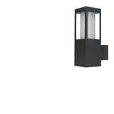Zewnętrzna lampa ogrodowa ścienna - kinkiet (10x10cm, 1xE27) Radex (Squer K)