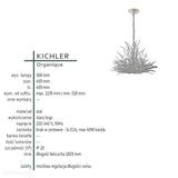Druciana lampa wisząca - stary brąz (46cm) do salonu sypialni łazienki (3xE14) Kichler (Organique)