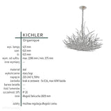 Druciana lampa wisząca - stary brąz (61cm) do salonu sypialni łazienki (5xE14) Kichler (Organique)