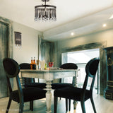 Czarna metalowa lampa ścienna (pręty, koraliki) kinkiet do salonu holu sypialni (2xE14) Kichler (Piper)