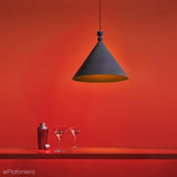 Metalowa lampa wisząca - zamsz, do salonu sypialni (30/45cm 1xE27) (Konko Velvet Kule) Loftlight