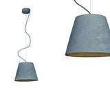 Betonowa lampa do salonu kuchni - wisząca nowoczesna industrialna (1xE27) (Kopa 36) Loftlight