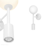 Kinkiet biała kula Kop C - premium lampa ścienna Ummo