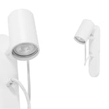 Biała nowoczesna lampa Kop F - kinkiet do salonu sypialni, kuchni i łazienki Ummo