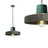Betonowa lampa dwukolorowa - wisząca nowoczesna industrialna, do salonu kuchni (1xE27) (Korta 2) Loftlight
