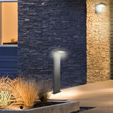 Płaski słupek LED 10W, 58 - nowoczesna lampa stojąca ogrodowa zewnętrzna grafit SU-MA (Karo)
