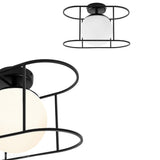 Premium czarna plafoniera Kuglo A - plafon, lampa sufitowa Ummo