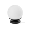 Biała kula, minimalistyczna lampa stołowa z przewodem Kuul ST Ummo