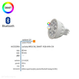 Inteligentna żarówka Smart MR16 5W, RGB+WW+CW, Bluetooth - AKCESORIA systemu 12V LED Polned (6279011)
