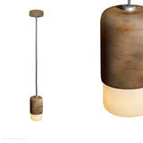 Betonowa lampa wisząca nowoczesna industrialna, do salonu kuchni (1xE27) (Lu) Loftlight