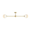 Plafon White Pearl 2 Brass L, lampa sufitowa z mosiądzem - Aldex (1113PL_H40) 89cm