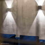 Betonowy kinkiet - lampa ścienna do salonu sypialni kuchni (LED 2x8W) (Orto Mini) Loftlight