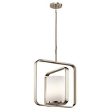 Nikiel, szkło 23x41cm, nowoczesna lampa wisząca do salonu sypialni kuchni (1xE27) Kichler (City Loft)