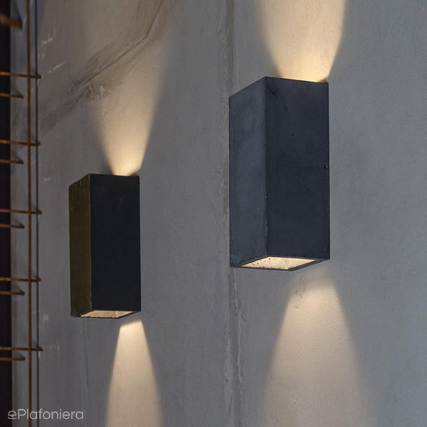 Betonowy kinkiet - lampa ścienna do salonu sypialni kuchni (2x GU10) (Orto) Loftlight