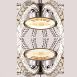 Szklane kryształy, wisząca kula 35cm, lampa LED, do salonu sypialni (8W, 800lm) Feiss (Oberlin)