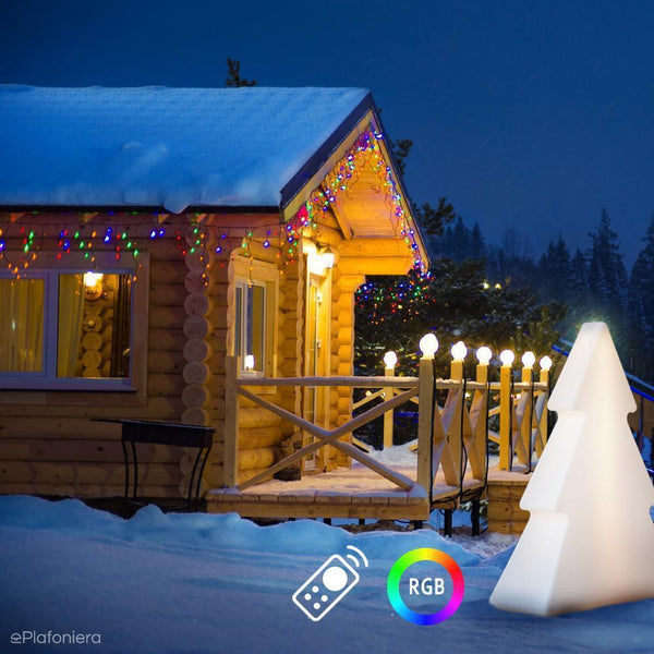 Nowoczesna lampa świecąca choinka do ogrodu do salonu Pinus 160 IP65 RGB LED Newgarden