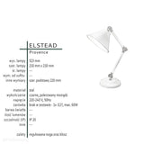 Lampa biurkowa Provence (polerowany mosiądz) - Elstead (1xE27)