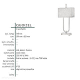 Dekoracyjna lampa stołowa (wys.74cm) stojąca do salonu sypialni (2xE27) Quoizel (Confetti)